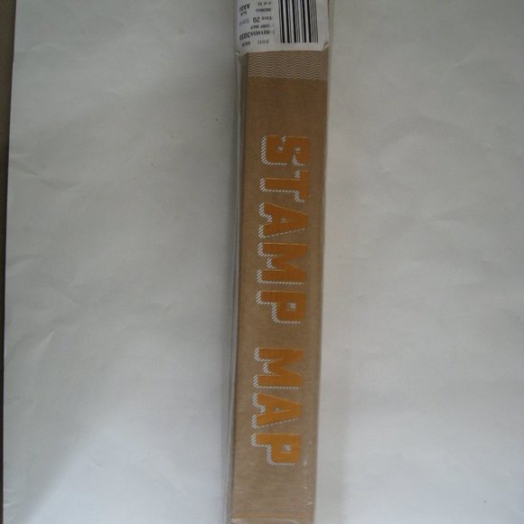 Travel Stamp Map - Craft Map With Ink Stamps by Originals by Luckies New in Box - Picture 3 of 15